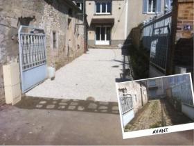 Modification allée gravillonnée